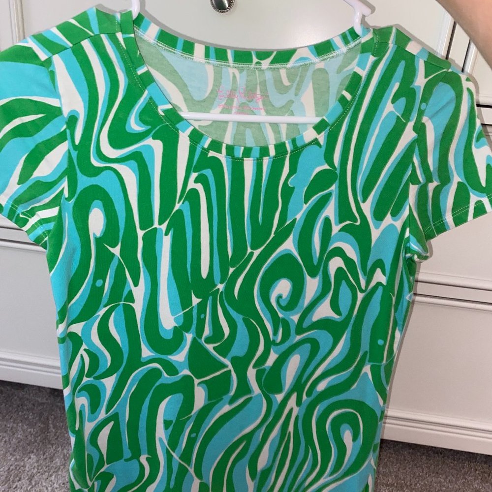 Lilly Pulitzer Finders Keepers Karrie Crew Neck Tee